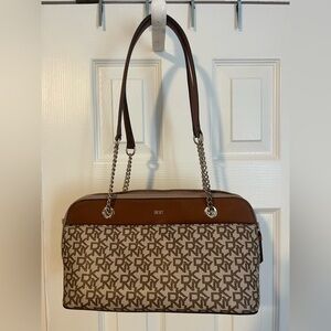 DKNY Monogram Brown and Tan Women's Bag